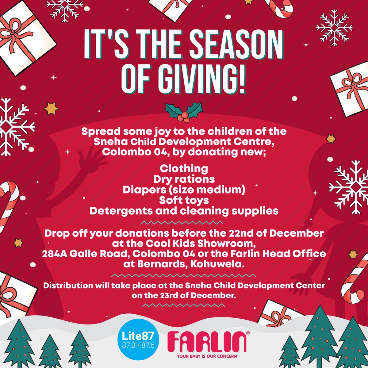 lite87_8's tweet photo. It's the season of giving, and if you'd like to spread some joy, join with us to donate much-needed items to the children of the Sneha Development Centre, Colombo 04.

For more information,keep an eye on our social media or Whatsapp 0772665566. https://t.co/gvXwsTzVMj