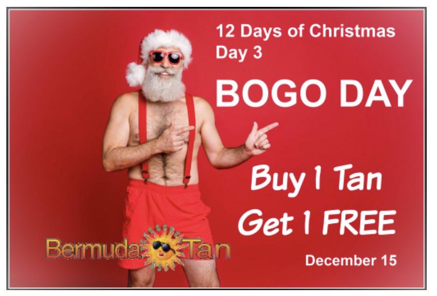 Day 3 - 12 Days of Christmas Deals!🎅🏼🎄🎅🏼🎄 Buy 1 Tan get 1 Tan FREE😎
