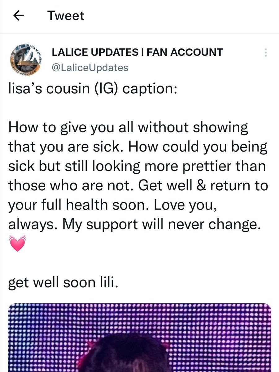 camilahoover3's tweet photo. Why are you crying your fandom start dragging lisa cousin for the same thing https://t.co/MiDj1eFwK2