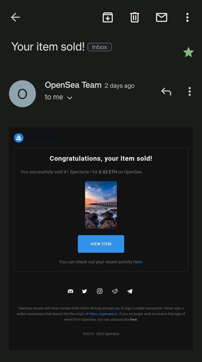 fazi_shutterbug's tweet photo. 🚨It's a sale 🙌🏼 an happy mesaage before end of the year🚨

Thanks a lot @agnimax 🫂
i am happy and glad that you collected it🥳

~my bad i didnt see the mail notification due to some issues in my phone, the sale happened two days back😅

#NFTCommunity

🧵https://t.co/rJOOewWRAf https://t.co/TL06UoYNFQ