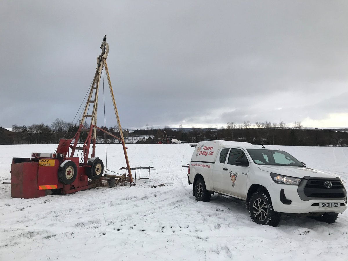 phoenixdrilling's tweet photo. Another snow covered day in Speyside for crew 5 (Fraser & Ross) & crew 9 (Andrew & Keegan)
#dando #drilling #boreholes #geotechnical #groundinvestigation #insitutesting #speyside #distillery #groundwatermonitoring #teamwork #phoenixdrilling #wintertime https://t.co/CdkdWEBRzP