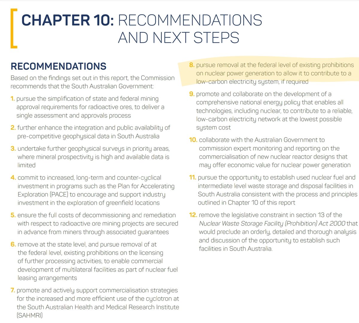 cat240359's tweet photo. @dayne_eckermann @GlenneDrover @Byoz01 @richwal94842899 I kept this.
The recommendations from the #SANuclearRC https://t.co/HdDe2I8jiR