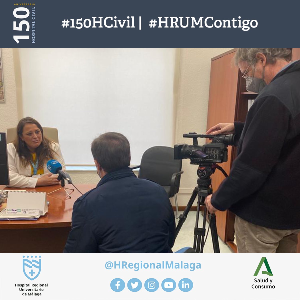 HRegionalMalaga's tweet photo. 🎂🎉 Con motivo del #150HCivil @canalsur ha preparado este reportaje que puedes ver aquí
📲 https://t.co/UPEgHjz0MN
@CSurNoticias @canalsurmas @canalsurmalaga @saludand
#HRUMContigo https://t.co/amqiTOiBib