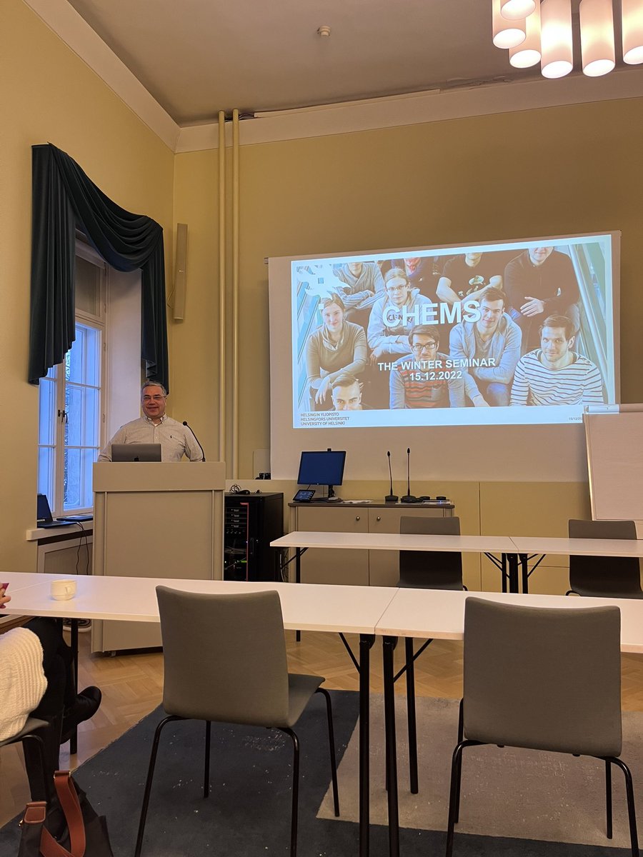 HelsinkiCatLab (@helsinkicatlab) on Twitter photo Today we are attending to the CHEMS winter meeting. CHEMS is the doctoral program for chemistry and molecular sciences, where prof. Timo Repo is the director of CHEMS and here giving the opening insights. #HelsinkiChemistry <a href="/helsinkiuni/">University of Helsinki</a> #WeAreHelsinkiUni Today we are attending to the CHEMS winter meeting. CHEMS is the doctoral program for chemistry and molecular sciences, where prof. Timo Repo is the director of CHEMS and here giving the opening insights. #HelsinkiChemistry <a href="/helsinkiuni/">University of Helsinki</a> #WeAreHelsinkiUni