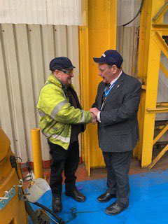 When appointed HS anticipated many new experiences & yesterday possibly exceeded them all driving the PC490-11 an excellent visit to Komatsu Komatsu UK Ltd. (KUK) fantastic factory tour, great to meet so many staff & to hear of all the work they do for community good #highsheriff