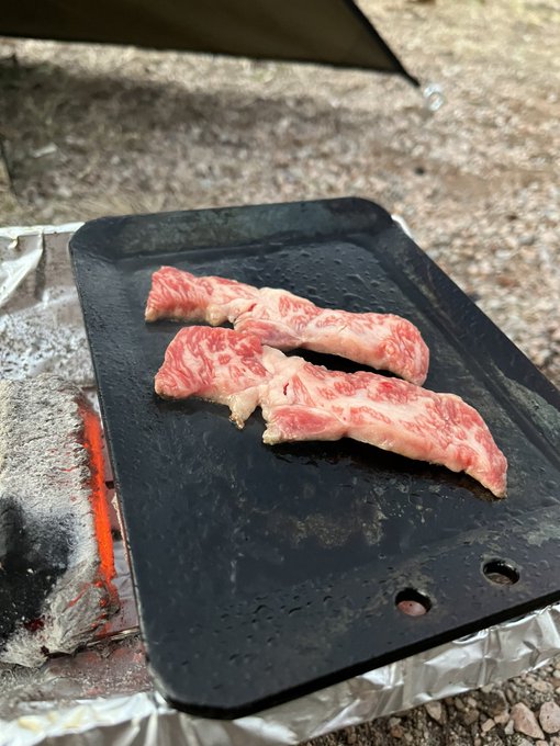 遅い昼飯
#ゆ～のすキャンプ 