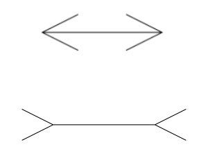 上と下、横の棒はどっちが長い???

①上のが長い
②下のが長い
③実はおんなじ長さ

※答えはリプ欄に 