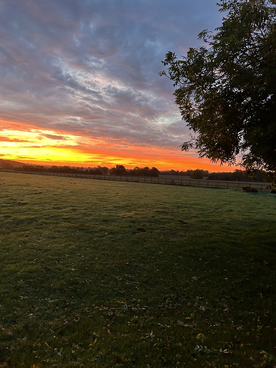 Red sky in the morning!