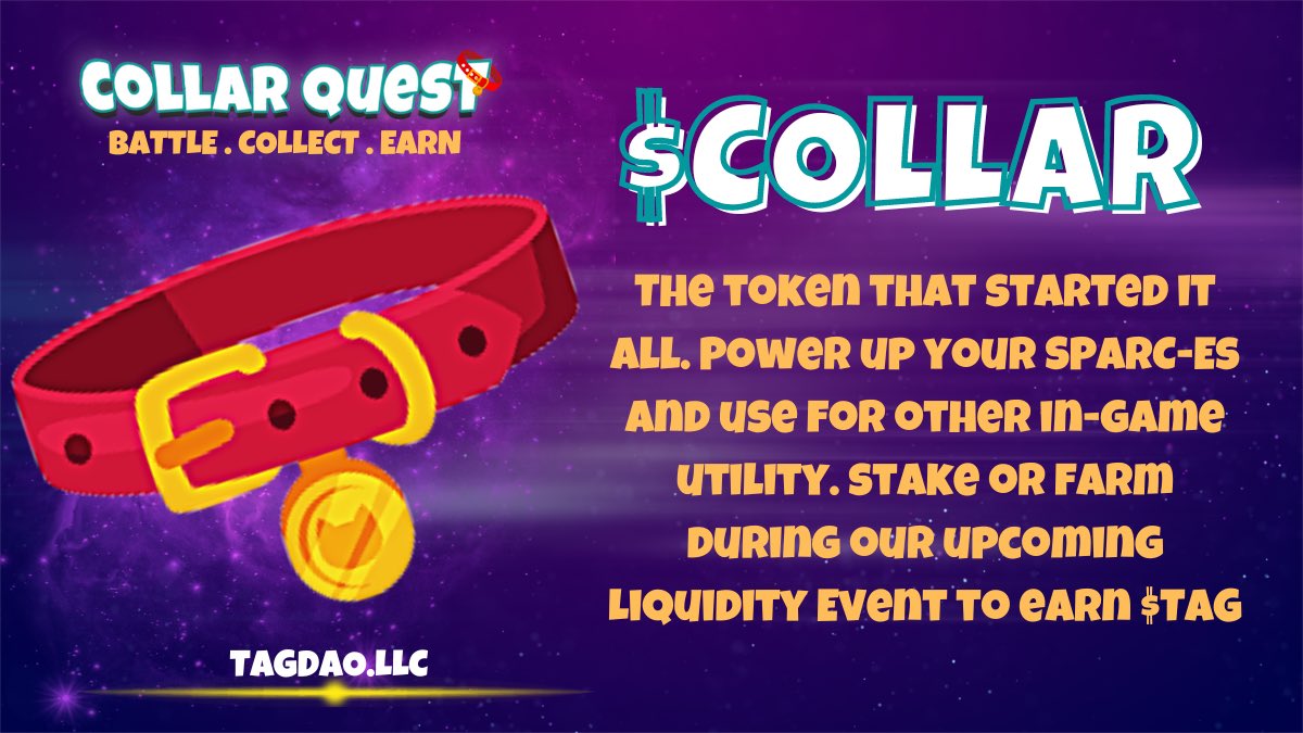 IDiacan's tweet image. $COLLAR $GEM $TAG 
Collarquest SPARC-E 
#Collarquest @dogcollartoken #NFT