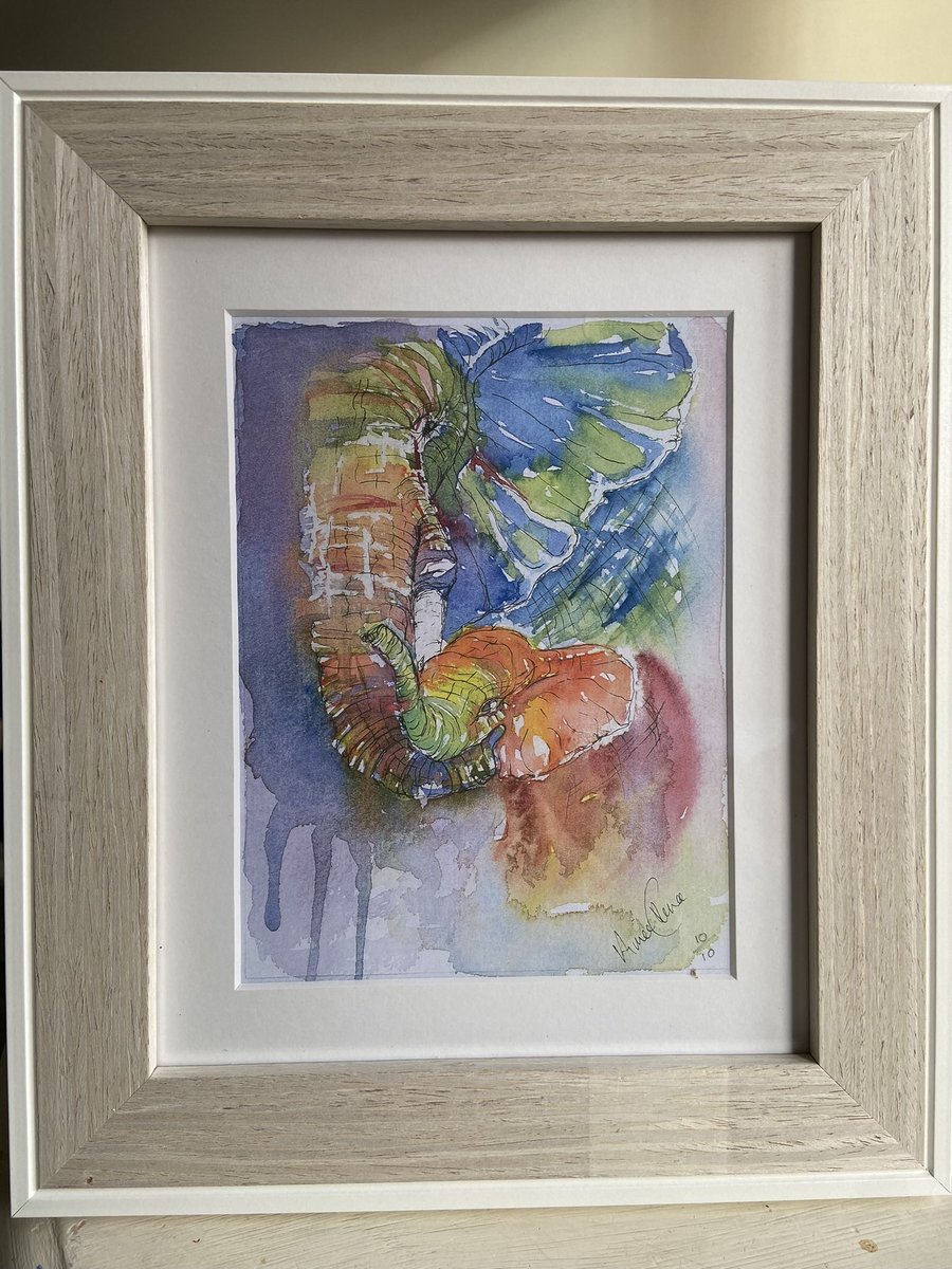 A Mothers love , one of my favourite pieces, what colour pen. Definitely a lovely gift to make someone smile and it looks beautiful in the nursery. Prints available 10x8,10x12 A3. &amp; A2 #shoplocal #prestatyn #watercolourart #ChristmasGift #Nadolig