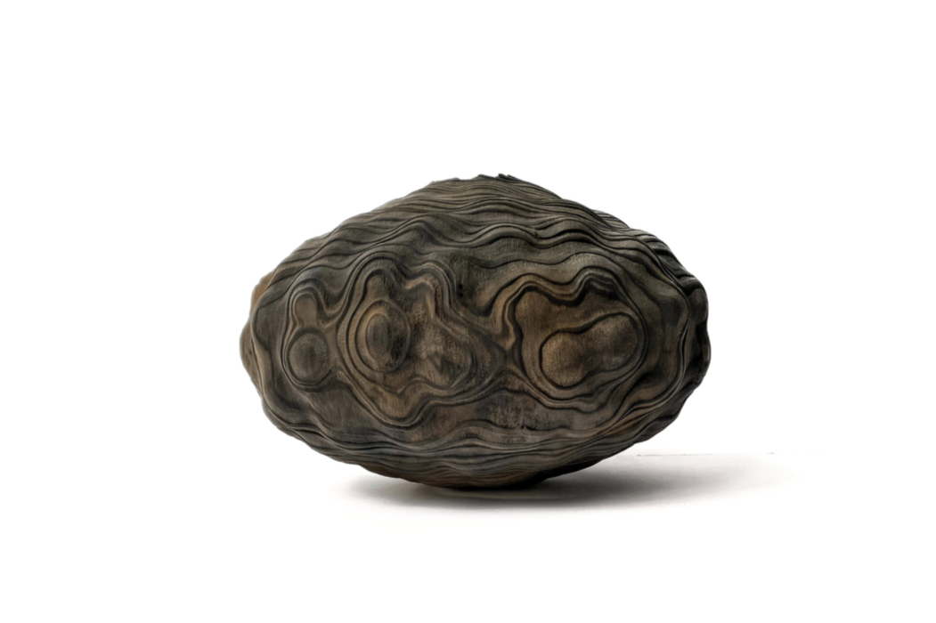 EleanorLakelin's tweet photo. Landscape II/22. Now in New York. No longer in its 'pink' raw wood stage - the tannin-rich Sequoia is finished with an iron solution which I make and use like a painter’s palette to draw out the fissures and detail of the grain.
.
.
.
#timeandtexture #sequoia #landscape #carve https://t.co/4VX0Mo5nNS