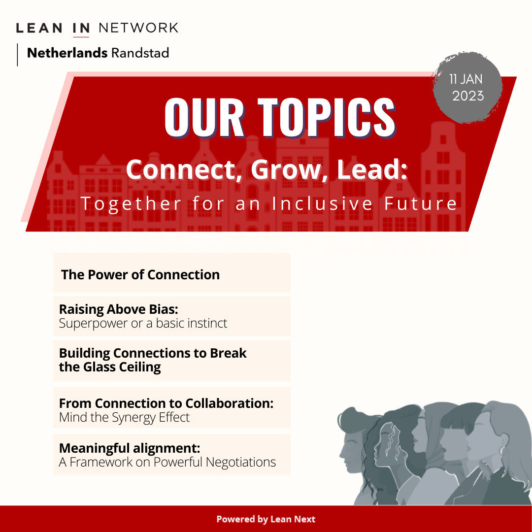 LeanInNL's tweet image. Connect, Grow, Lead: Together for an Inclusive Future - a conference connecting women with their core values and growing their leadership capabilities. Join us for inspiring talks, workshops and intentional networking. 
#leaninnl #connectgrowlead #conference2023