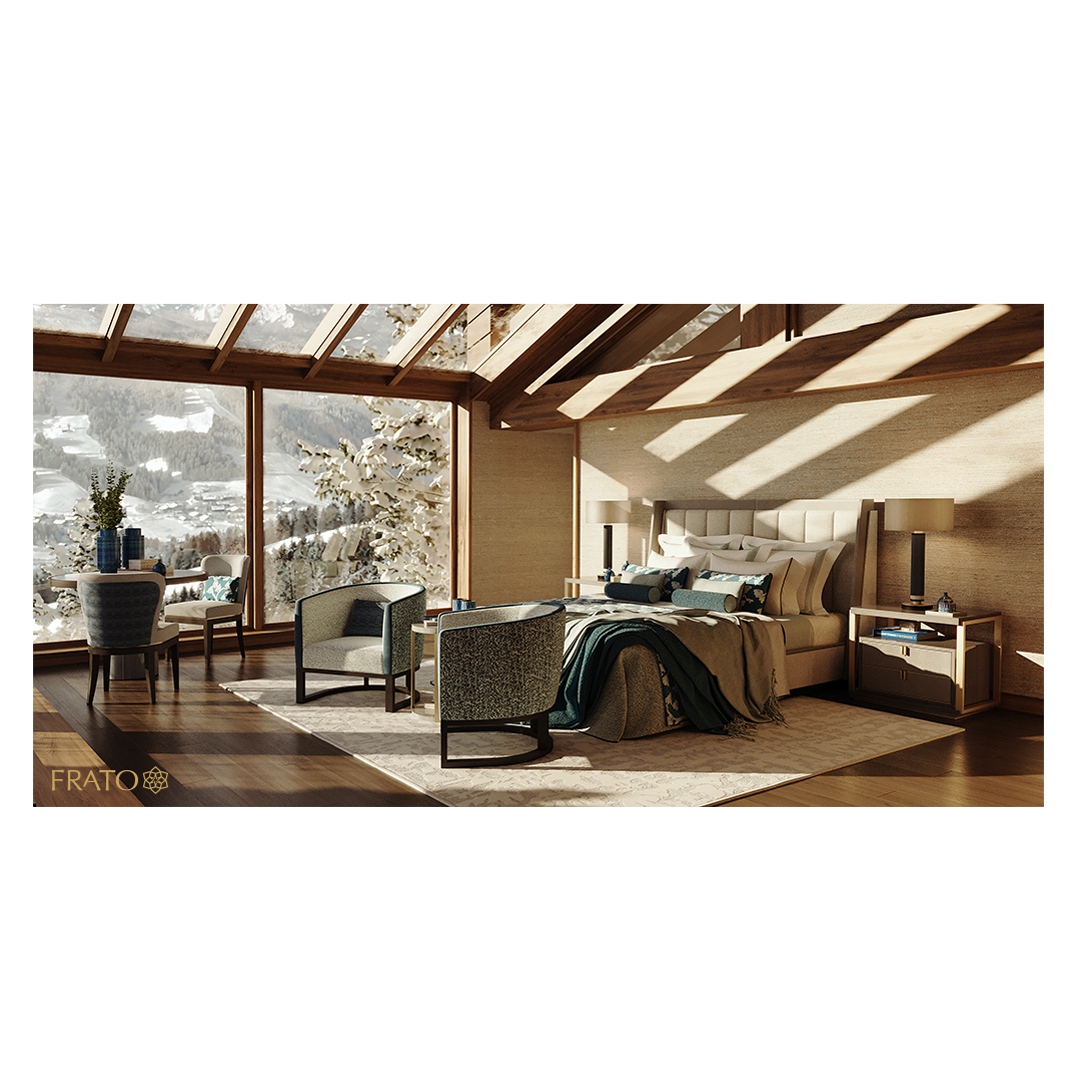 FratoInteriors's tweet photo. Want to be inspired by the wintry scenery? Swipe to see the picturesque view as observed from our COEN Bed.
Discover more inspiration via the link in our bio.
#Design #furniture #interiordecor #interiorstyling #designinspiration #Bedroom #Challet #Megève #FRATO https://t.co/uA3oSQsqeh