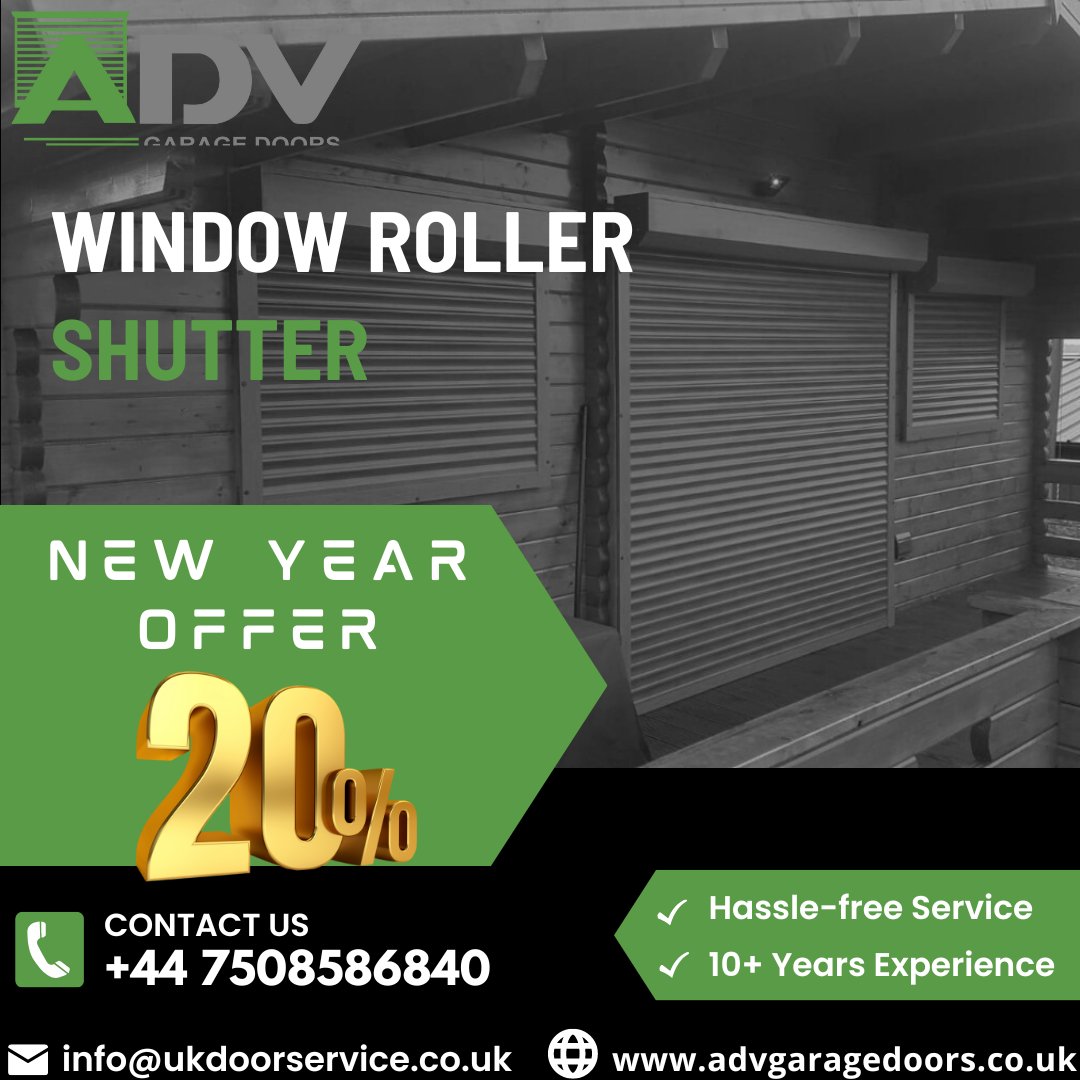 advgarage_doors's tweet photo. Explore ADV Garage Doorβs range of window roller shutters and get a 20% off if you purchase before the end of 2022 Call Now: +44 7508586840
Website: https://t.co/0X0nFceo5w
#advgaragedoors #windowshutter #windowdoors #WindowRoller #windowdoor #roller #rollershutter #rollergarage https://t.co/KxOvZNvEgM