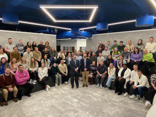 Fantastic visit to Mediaworks @mediaworksuk learning about how the business has grown, how they work with clients and their commitment to staff and their local community all very impressive and great to meet so many staff #highsheriff