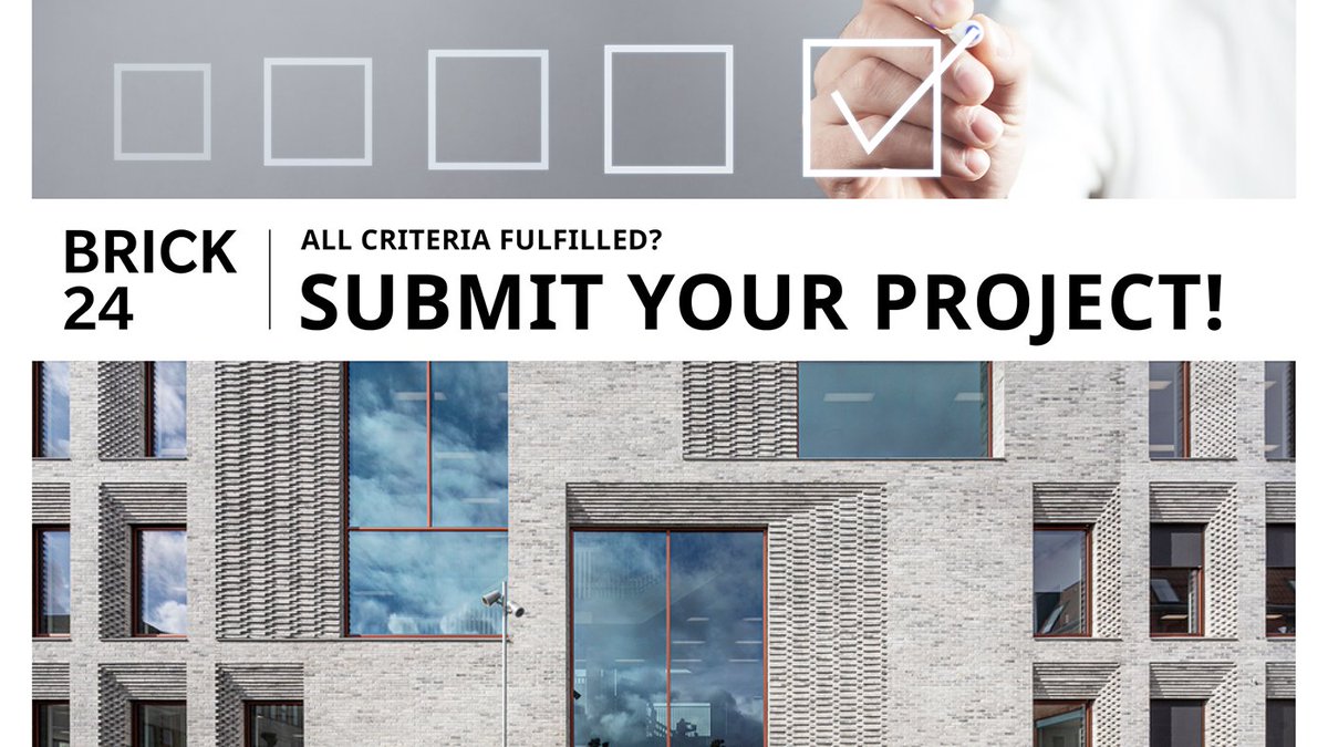 Wienerbergerin kansainvälinen tiiliarkkitehtuurikilpailu Brick Award 24 on käynnissä! Ehdotuksia finalistikohteiksi otetaan vastaan 14.3.2023 asti. 
brickaward.com
#tiili #kennoharkko #tiiliarkkitehtuuri #arkkitehtuuri #brickaward #brickaward24