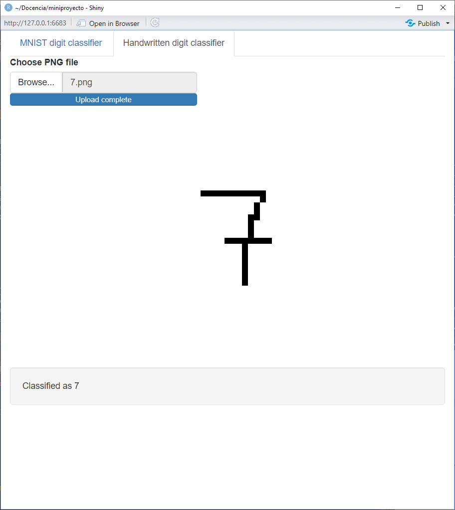 qsdgrnj's tweet photo. Yesterday, on the last day of the Technical and Scientific Programming course at #Deusto, my students developed a #Shiny application for handwritten digit identification using the #MNIST database and k-NN.

It worked fast and well!  👇 #RStats https://t.co/ct3WYmd2Ug