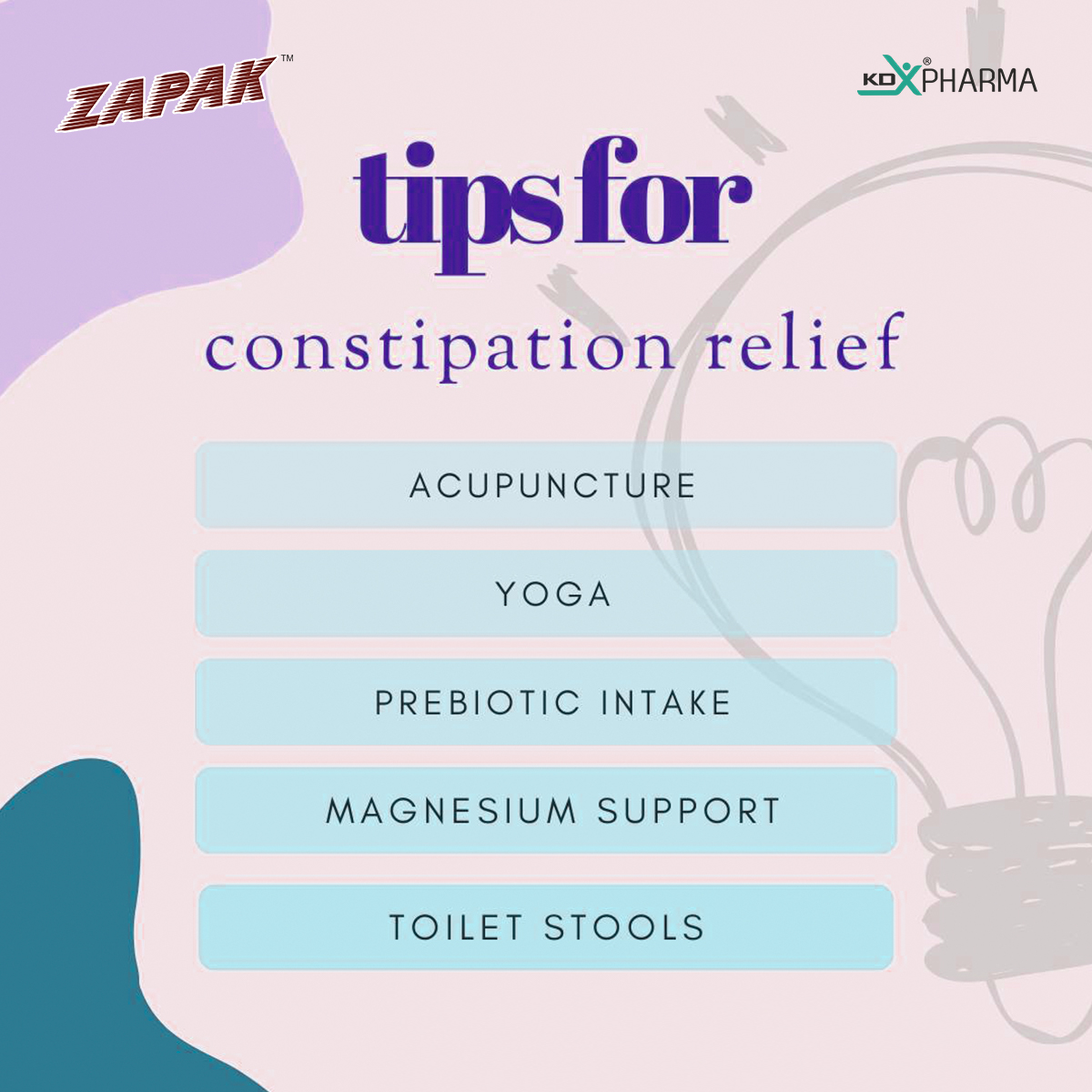 Tips for Constipation Relief:
 
> Acupuncture
> Yoga
>Prebiotic Intake
>Magnesium Support
> Toilet Stools
.
.
.
.
.
#acupunture #acupunctureworks #acupuncturerocks #acupunctureheals  #yoga #yogalove #yogapractice #prebiotic #zapaksesaaf #zapakchurna