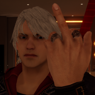 Eragoncat07's tweet photo. The difference of PC and Vr hurts.
Tell me which is seen from which pov
#pcvsvr #dmc #DevilMayCry #VRChat #nero https://t.co/PPhWYggAqz