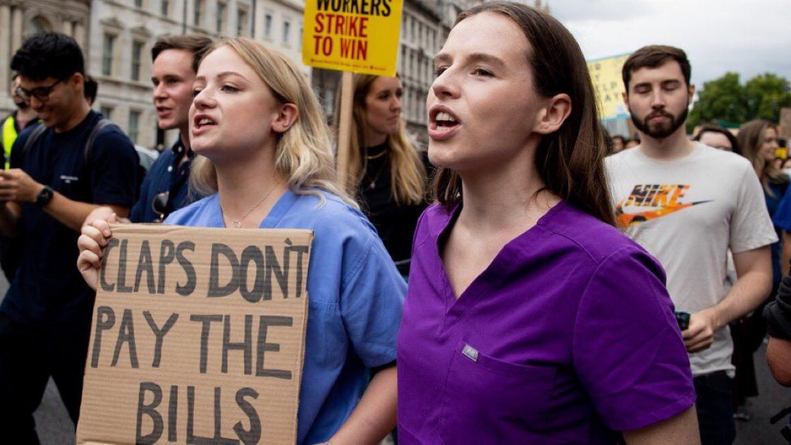 “Sending solidarity to our nurses & @theRCN on their dispute today. This strike, yes is about pay, but it is also about the very future of #OurNHS. Make no mistake it affects us all.If you see a picket line today - let them know they have your support.' @UniteSharon #NursesStrike