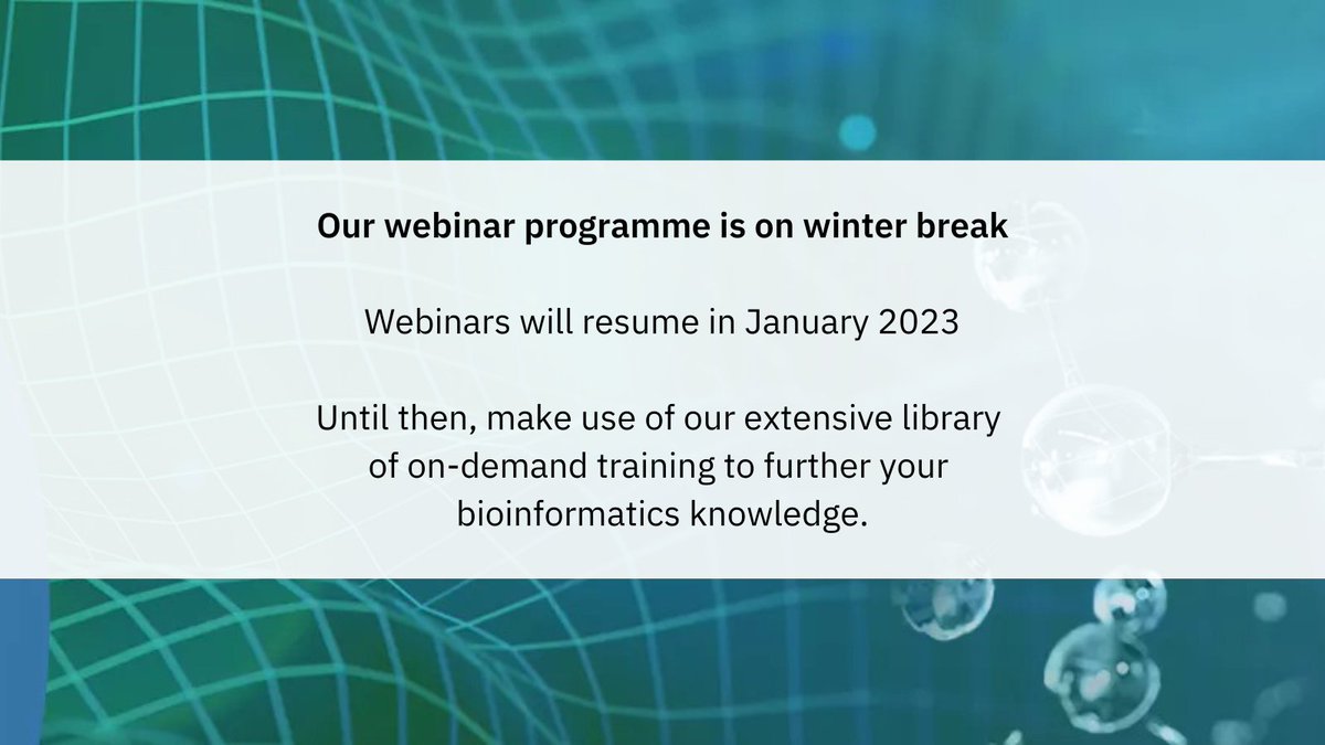 EMBL-EBI Training tweet media