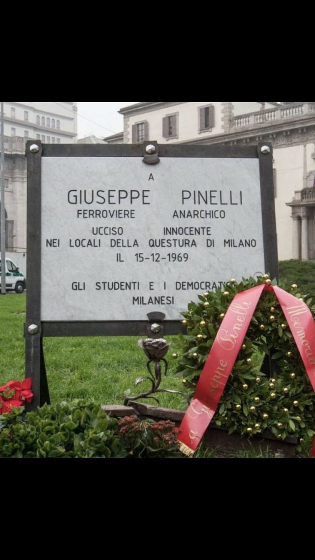 AlmostB79046629's tweet photo. “Anarchia non vuol dire bombe,ma giustizia nella libertà”.Il 15/12/1969 #PinoPinelli viene ucciso nella Questura di Milano…The funeral of italian anarchist Giuseppe (Pino) Pinelli killed by cops ... https://t.co/DSEIf4WH3s via @YouTube https://t.co/qa3EDDNaVJ