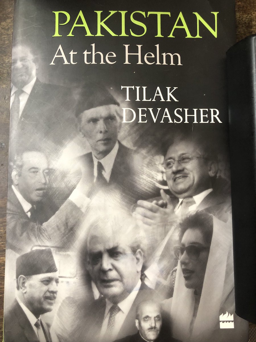 An interesting book by ⁦@tilakdevasher1⁩ . You get to know traits of almost all the pakistani rulers since Jinnah . Loved reading this book . It gives more insight into pakistan ‘ s polity. #indiaandpakistan