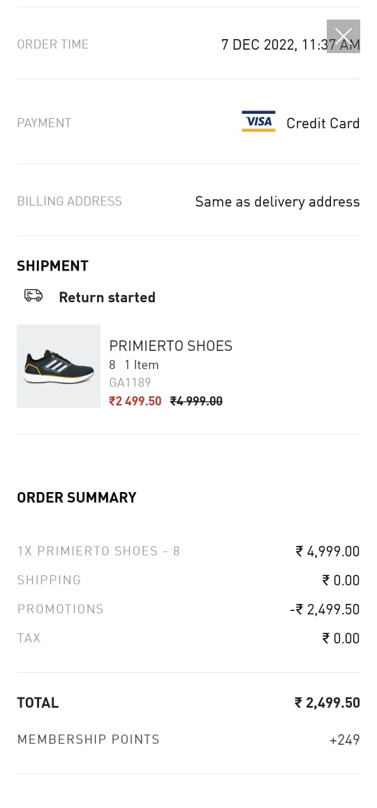 gameofclicks_'s tweet photo. I received a defective product as one shoe is smaller than other from Adidas official website. Placed a return but no one has yet come to pick it up. Neither any call,chat help is working. How do i return that defective shoe with such pathetic service?
@adidas  @adidasrunning https://t.co/jPvNzyCrzA