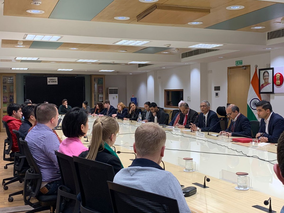 CEO <a href="/paramiyer_/">Param Iyer</a> interacted with over 60 students from across six graduate schools today, as part of the <a href="/Harvard/">Harvard University</a>-India Trek. 

Senior Adviser Dr Neeraj Sinha and #AIM MD <a href="/DrChintan_V/">Chintan Vaishnav</a> also led insightful discussions about the key aspects of India's development &amp; innovation story.