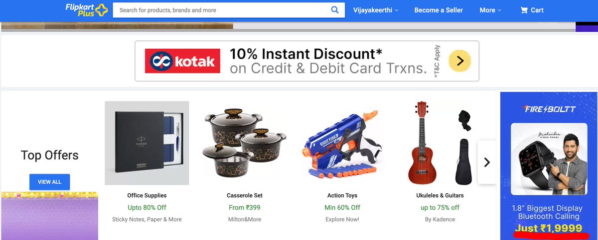 techprovijay's tweet photo. @Flipkart @ecommerce #Flipkart #fireboult
Is this so costly or its an issue 🙄 https://t.co/lzF7Bz30AH