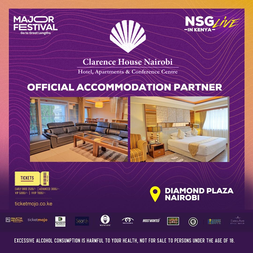 majorfestival's tweet photo. A HUGE thank you to  @clarencehouseke our official accommodation partner for hosting @nsg_music team🙏🔝♥️

#majorfestival #NsgInNairobi #excutivestillwater #clarencehousenairobi #diamondplaza2 #thirdeyesecurity https://t.co/CUnXWfMyzW