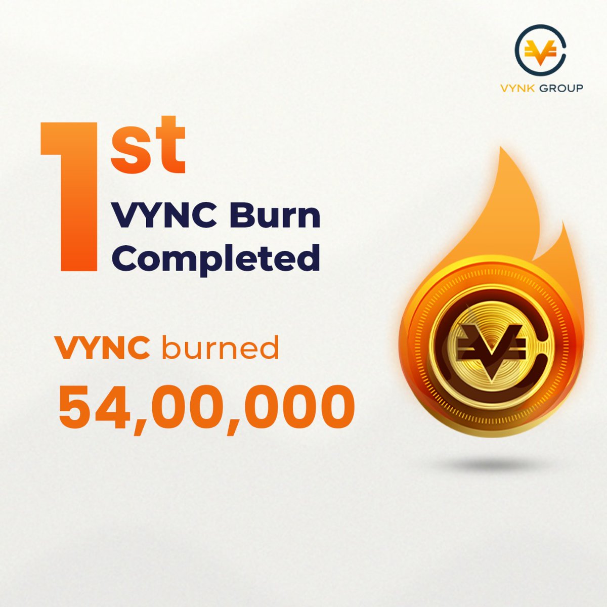 vynkgroup's tweet photo. Attention VYNC TOKEN holders! We recently held a burn event and successfully burned 5.4 million tokens. Go check it out on https://t.co/sMHaYFjF25. 

Check out the transaction here: https://t.co/5Bmn3xkjnI 

#VYNC #tokenburn #crypto #blockchain https://t.co/Bjp3tUei5U
