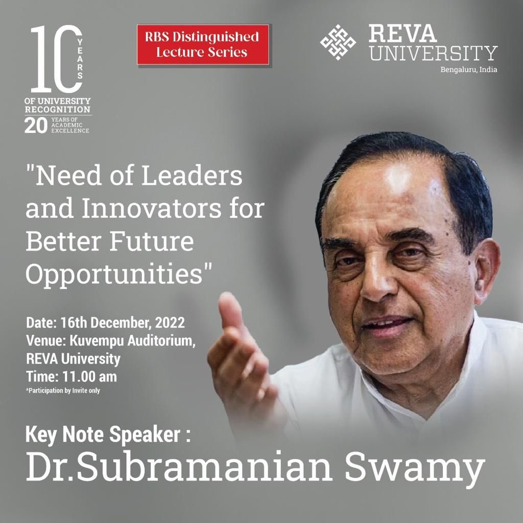 Subramanian Swamy on Twitter: