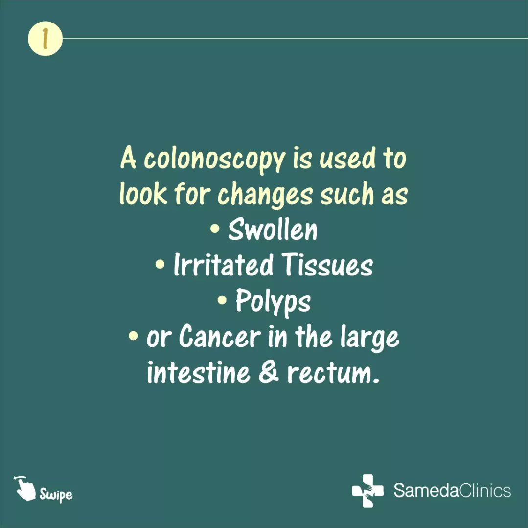 samedaclinic's tweet photo. It’s put in through the anus and into the rectum and colon. 

Special instruments can be passed through the Colonoscope to biopsy (sample) or remove any suspicious-looking areas such as polyps, if needed.

2/3 https://t.co/9Vszu1LxWE