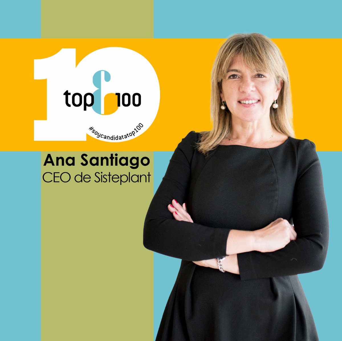 Nuestra CEO, Ana Santiago, es candidata a #top100mujereslideres. Pedimos vuestro voto para que sea una de las elegidas. 
Vota aquí: my.mtr.cool/pmyszzxoxx

<a href="/Sisteplant/">Sisteplant</a> 
#Dream #Innovate #Challenge
my.mtr.cool/filjeryvty