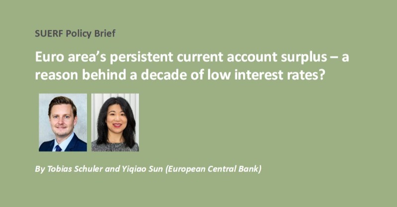 suerf_org's tweet photo. #SUERFpolicybrief “Euro area’s persistent current account surplus – a reason behind a decade of low interest rates?” by @tob_schuler and @YiqiaoSun, European Central Bank @ecb

#CurrentAccount #MacroeconomicShocks #MonetaryPolicy
