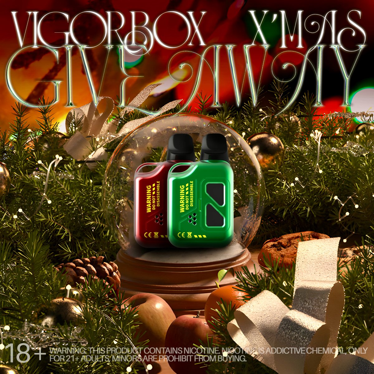 vigorbox's tweet image. 🎄Merry Christmas🎅

To celebrate the launch of the X6000 to the United States market, We are giving 3 lucky followers a chance to win the X6000 Disposable Vap3s Christmas box set!

Follow our IG @vigorbox.official. Stay tuned for more events!
#MerryChristmas2022 #vapelife