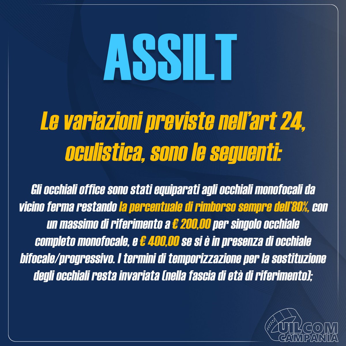 UILComCampania's tweet photo. 𝘓𝘦 𝘷𝘢𝘳𝘪𝘢𝘻𝘪𝘰𝘯𝘪 𝘱𝘳𝘦𝘷𝘪𝘴𝘵𝘦 𝘯𝘦𝘭𝘭’𝘢𝘳𝘵 24, 𝘰𝘤𝘶𝘭𝘪𝘴𝘵𝘪𝘤𝘢, 𝘴𝘰𝘯𝘰 𝘭𝘦 𝘴𝘦𝘨𝘶𝘦𝘯𝘵𝘪: https://t.co/EDfmR0YqQg