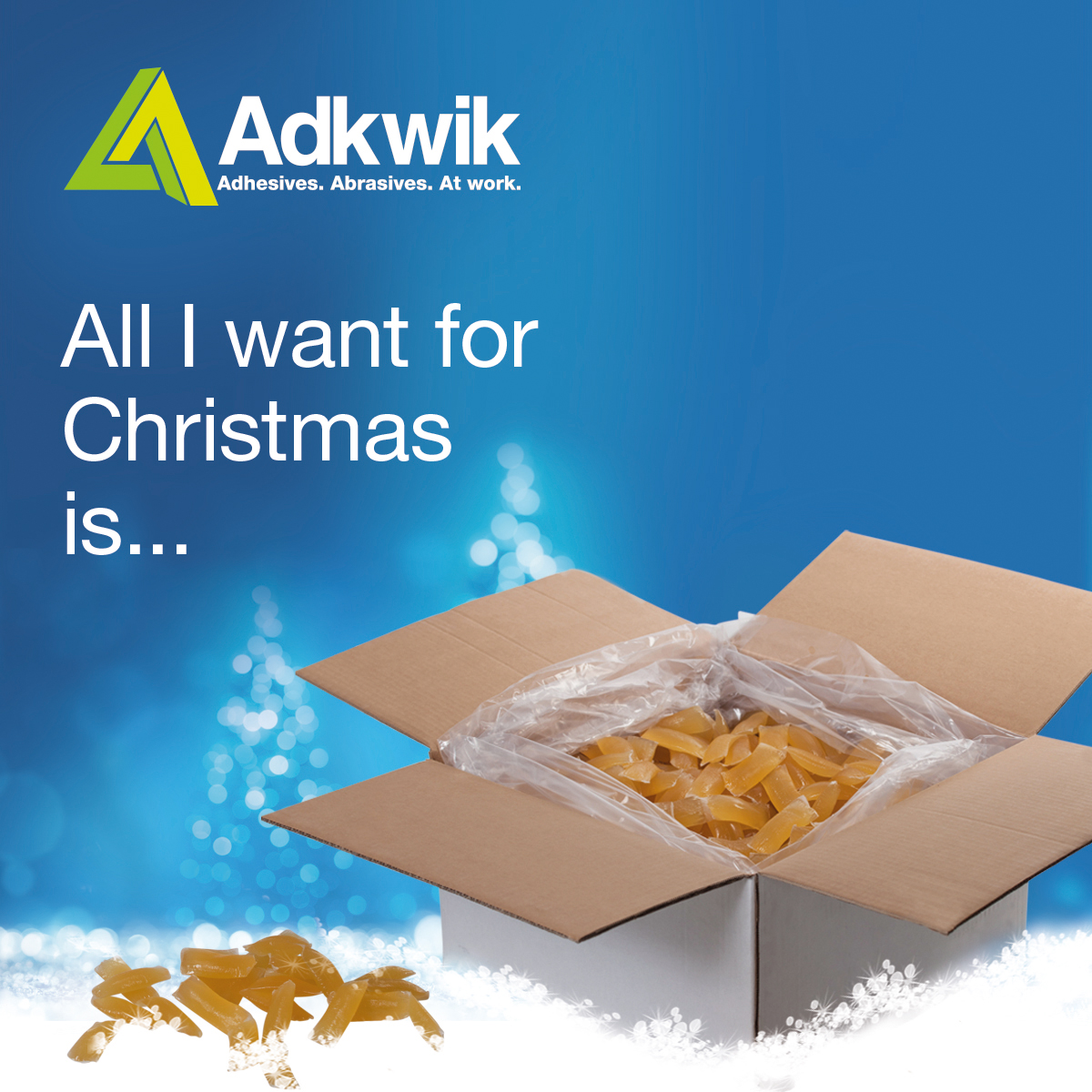All I want for Christmas is Timbond H509 Hotmelt Adhesive!

Here's what our customer @gopakltd has to say about the product:
“Adkwik came up with a solution of using H509, this has been a brilliant product"