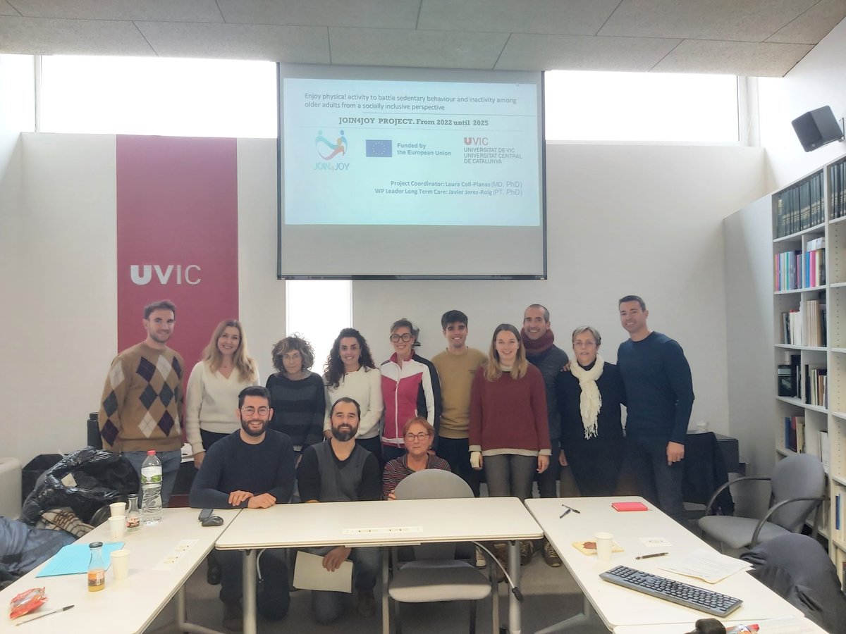 Making #physicalactivity joyful and inclusive for #olderadults.
#Cocreation science with Join4Joy project, an #ErasmusPlus program, funded by the European Union.
Conducting Focus groups with multidisciplinary experts at <a href="/UVic_FCSB/">Facultat de Ciències de la Salut i el Benestar</a>