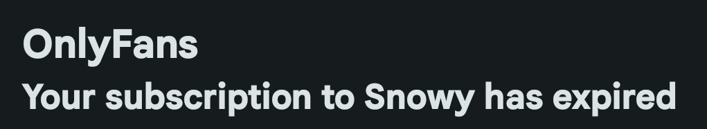 What? Who pays for my subscription to @snowy_warf ?