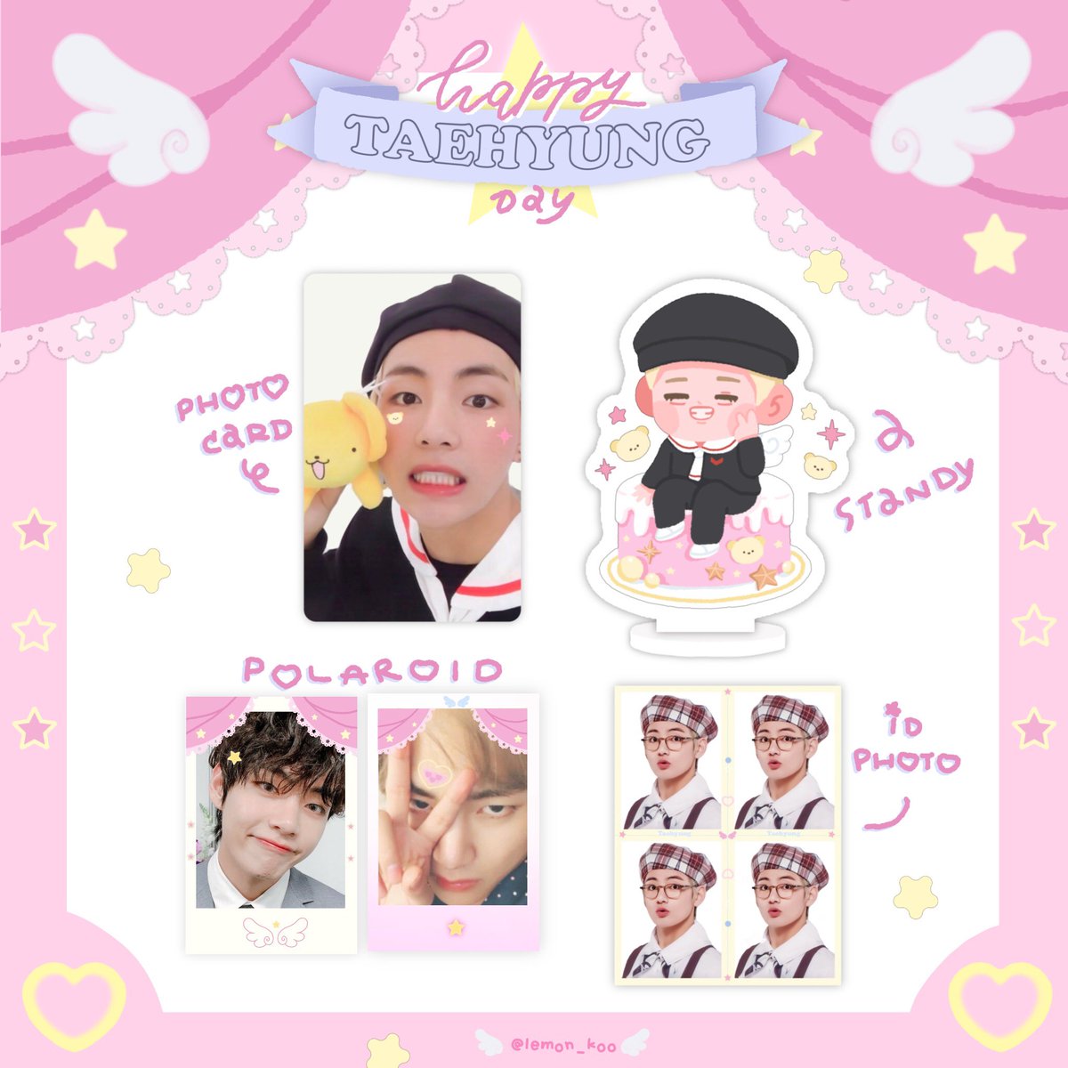 lemon_koo's tweet photo. 𝒑𝒍𝒔 𝒓𝒆𝒕𝒘𝒆𝒆𝒕🧸

𝓖𝓲𝓿𝓮 𝓪𝔀𝓪𝔂 V̟ 𝓭𝓪𝔂♡🎂🎀

🛼shipping 55 ฿
💗CUTE ver . 40 ea
📷COOL ver . 30 ea

from 24/12  time 12:30 ♡̆̈⭐️

รายละเอียดเพิ่มเติมอยู่ในเมนชั่นนะคับ
#HappyTaehyungDay
#HAPPYVDAY
#HappyBirthdayTaehyung
#LKgiveU https://t.co/FpT3MfSe38