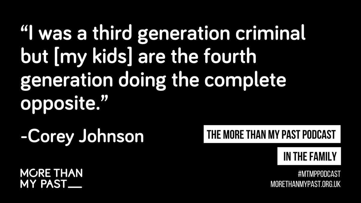 morethanmypast's tweet photo. We've just released a new episode featuring interviews with @coreyjohnsonuk &amp;  @Mikejbal. Called, ‘In The Family’, it focusses on the intergenerational impact of imprisonment and addiction. 🔊 Listen here or subscribe now: https://t.co/TP8wrLuntf #MTMPpodcast https://t.co/JR1byib2n1