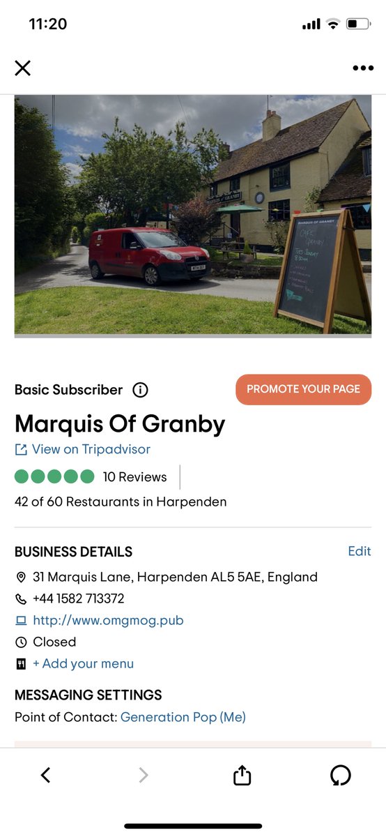 Absolutely incredible achievement for Sub@omic client, omgmog.pub, that's just secured its first 10 Tripadvisor reviews, each one's a 5 👏🏻😎💯 #harpenden #tapas #pub #harpendenDining #eatingOutHARPENDEN #harpendenPub #marquisOfGRANBY