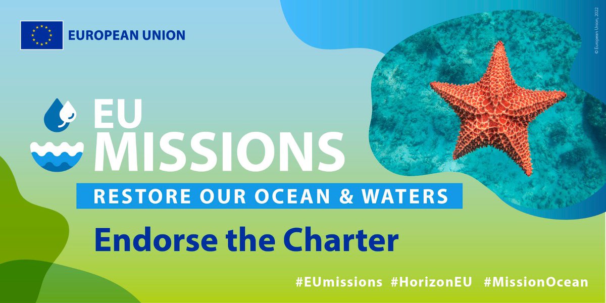 GabrielMariya's tweet photo. Over 1️⃣0️⃣0️⃣ stakeholders have signed the #MissionOcean and Waters Charter to make the #BlueTransition a reality.
Be part of the movement to protect our most precious resource!🌊
✍️Sign and pledge actions here ➡️ https://t.co/RgmfhcvqYT https://t.co/qCWkeMITGc