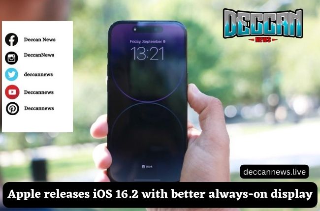 deccannewshg's tweet image. Apple releases iOS 16.2 with better always-on display
Click here: deccannews.live/technology/app…
#advanceddataprotection
#apple
#iCloud
#iCloudDrive
#ios
#ios16
#iPadOS
#iPadOS16
#iPhone14
#operatingsystem
#safaribookmarks