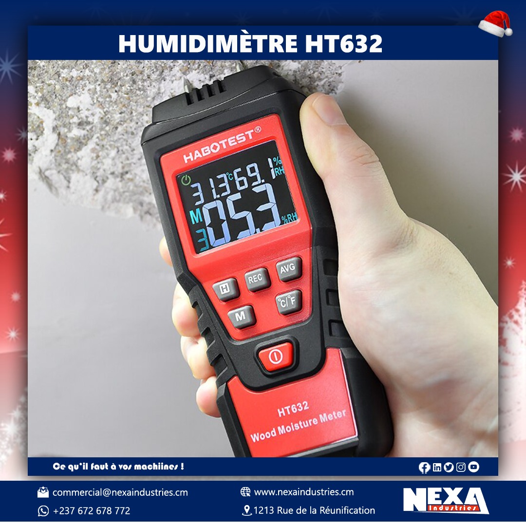 Nexa_Industries's tweet photo. HUMIDIMETRE NUMERIQUE HABOTEST HT632
Cet appareil permet de facilement mesurer l’humidité du bois, des papiers cartons et des murs en béton.
#humidimetre #numerique #testeur #detecteur #industriel #circulationroutière #automobiles #appariel #plage #mesure #frequence #dynamique https://t.co/BJkI1z47wL