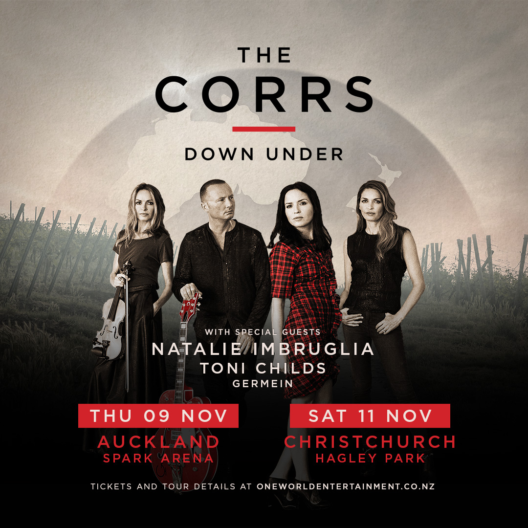 natalie imbruglia (@natimbruglia) on Twitter photo I will also be joining <a href="/CorrsOfficial/">The Corrs Official</a> on their NZ leg of their Down Under Australia & New Zealand 2023 tour along the amazing <a href="/tonichilds/">Toni Childs</a> and <a href="/GermeinSisters/">Germein Sisters</a>.
π€ππ»β‘οΈ
Sign up now to receive The Corrs Tour & Presale Information. oneworldentertainment.com.au/the-corrs-2023
<a href="/1WorldEntertain/">1WorldEntertainment</a> I will also be joining <a href="/CorrsOfficial/">The Corrs Official</a> on their NZ leg of their Down Under Australia & New Zealand 2023 tour along the amazing <a href="/tonichilds/">Toni Childs</a> and <a href="/GermeinSisters/">Germein Sisters</a>.
π€ππ»β‘οΈ
Sign up now to receive The Corrs Tour & Presale Information. oneworldentertainment.com.au/the-corrs-2023
<a href="/1WorldEntertain/">1WorldEntertainment</a>