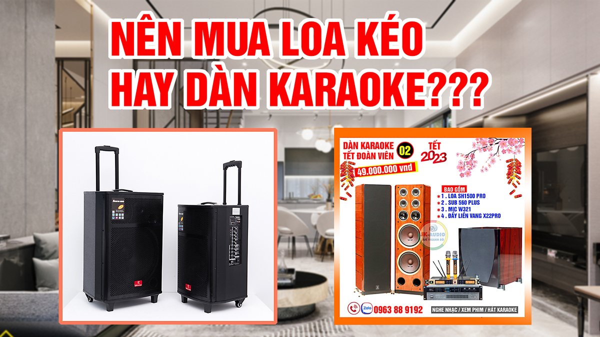 JkAudio's tweet photo. Hát karaoke nên mua loa kéo hay dàn karaoke gia đình?
https://t.co/fChAqU9Vre https://t.co/ZJaUAMNP6h
