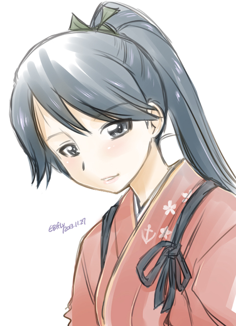 鳳翔さん  2013年11月に初めて描いたホショさんは、今とは少し違う印象を抱いてたのかなこりゃ#お前ら艦これの最初の推し誰だよ 